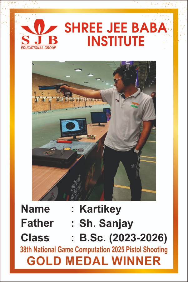 Kartikey Gold Medal Winner